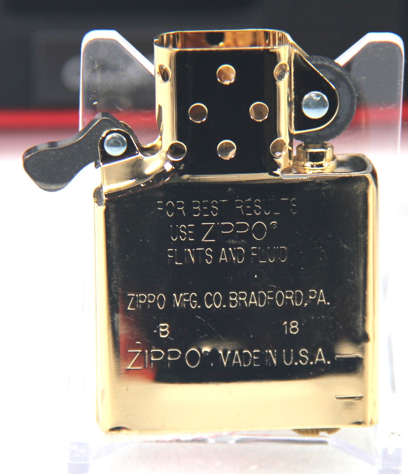 ZIPPO LIGHTER CHINESE DRAGON GOLD PLATED ARMOR 360° MULTICUT ENGRAVING NEW