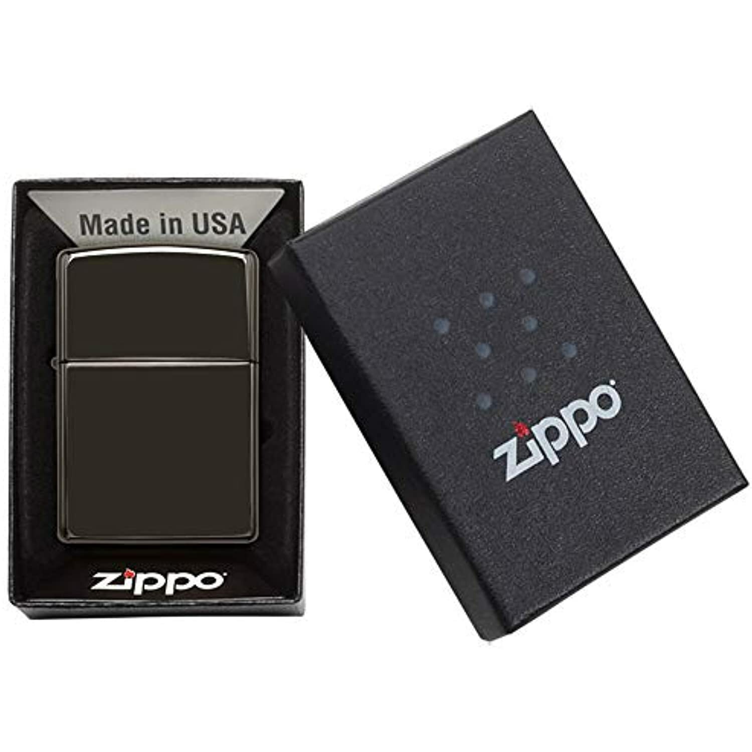 Zippo Classic High Polish Black Pocket Lighter