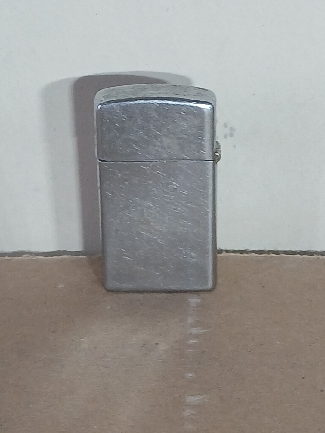 ZIPPO LIGHTER 1978 SLIM VINTAGE NO FLINT BRADFORD PA 1 1/4 WIDE 2 1/4 TALL