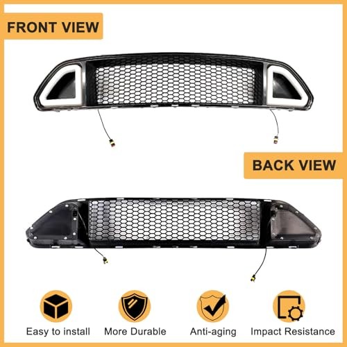Front Bumper Upper Grille For 2015 2016 2017 Ford Mustang 15-17 Ford Mustang