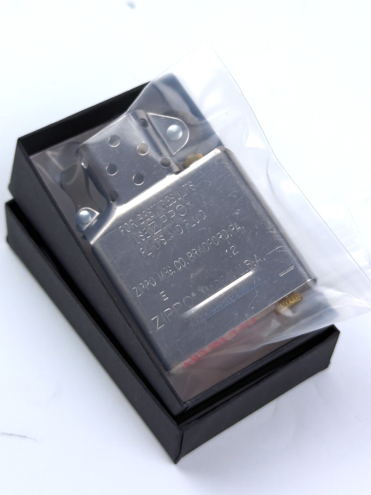 ZIPPO Chrome Plated REPLACEMENT Lighter INSERT – NEW, Never Fired! Vintage 2012
