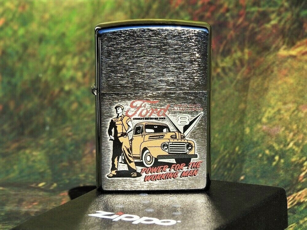 Zippo Lighter – Ford Motor Company – Trucks – Power for the Working Man – V8