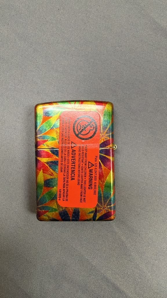 New Zippo Lighter Multi-Color Leaf Pattern Windproof Premium In Box