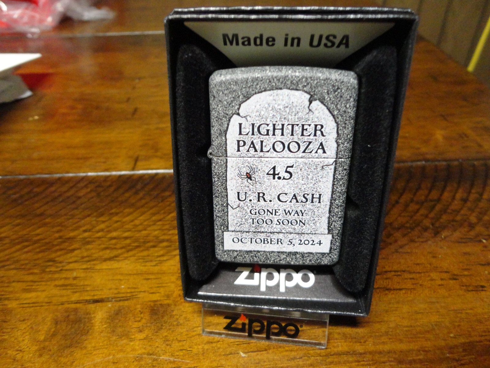 LIGHTER-PALOOZA 4.5 TOMBSTONE HALLOWEEN BRADFORD PA SHOW ZIPPO LIGHTER MINT
