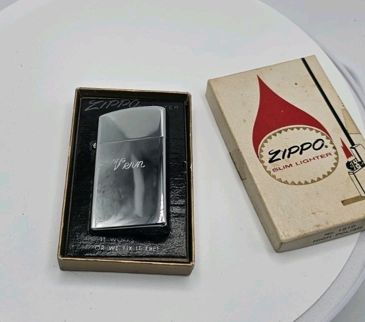 Vintage 1960’s Zippo Lighter New In The Box No. 1610