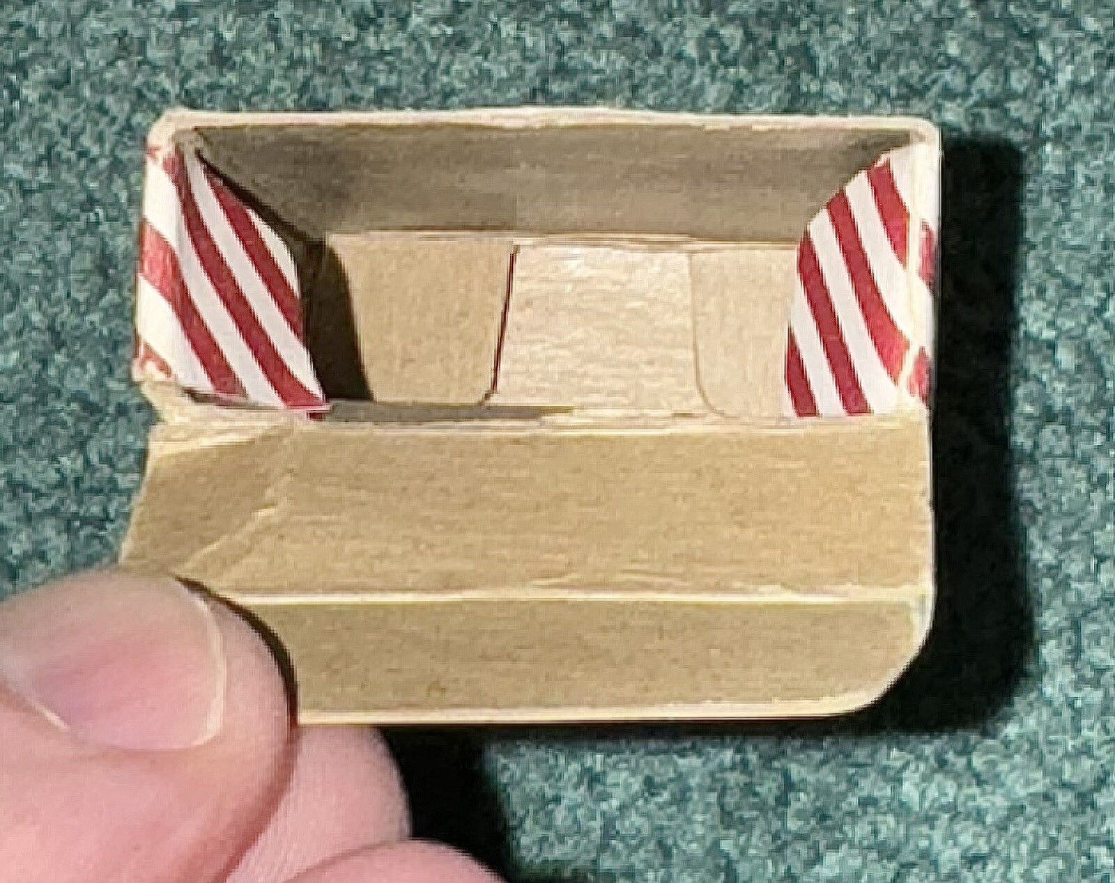 VINTAGE 1950’S ZIPPO LIGHTER REPAIR TOP LOAD EMPTY CANDY STRIPE BOX ONLY
