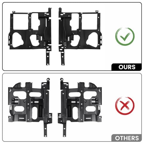 Pair Headlight Bracket Compatible with 1999-2007 GMC Sierra/Chevy