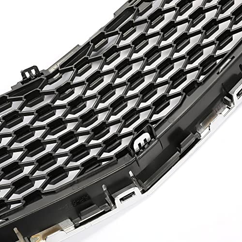 Upper & Lower Grille Grill Compatible with 2010-2015 Chevy Chevrolet Equinox