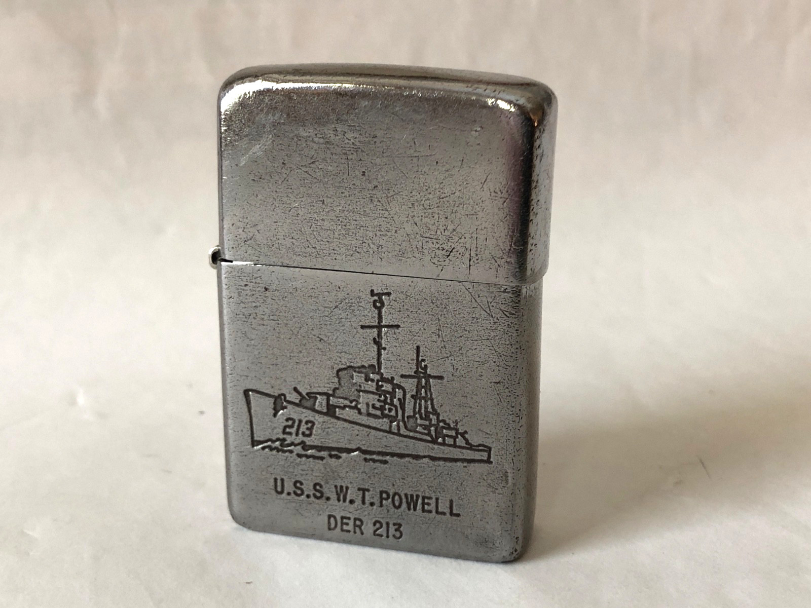 USS POWELL KOREAN WAR ERA ZIPPO LIGHTER 1951