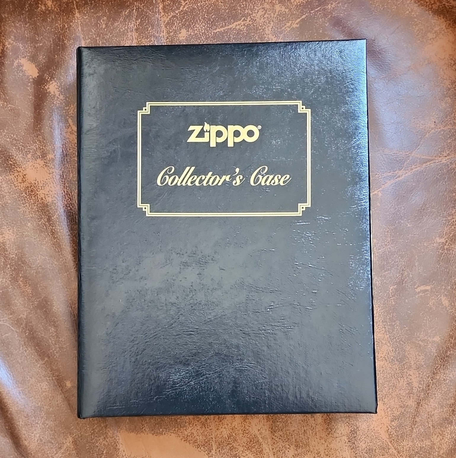 Zippo Black Collector’s Case Display Storage Case – Empty, No Lighters Included