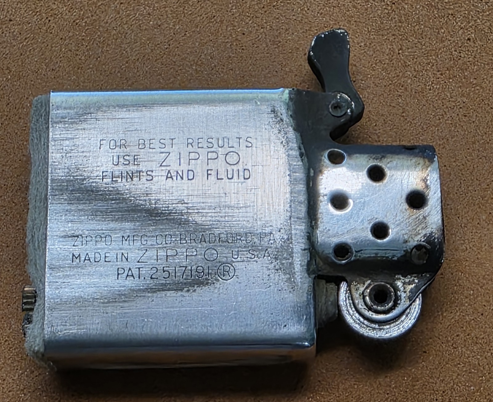 1950-1957 ZIPPO No.200 Brushed Finish Lighter
