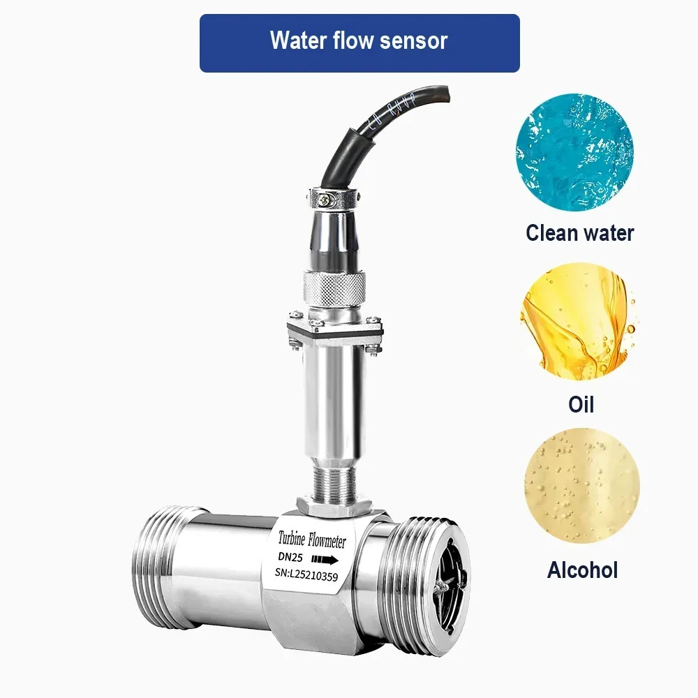Industrial Turbine Flow Meter for Water High PrecisionPulse RS485 modbus Fuel