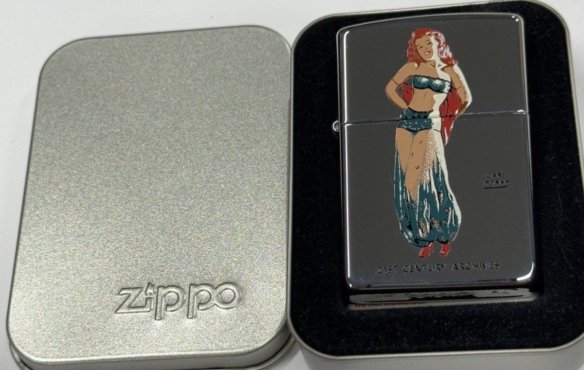 ZIPPO 1996 21ST CENTURY ARCHIVES EARL MORAN PINUP LIGHTER UNFIRED IN BOX B130