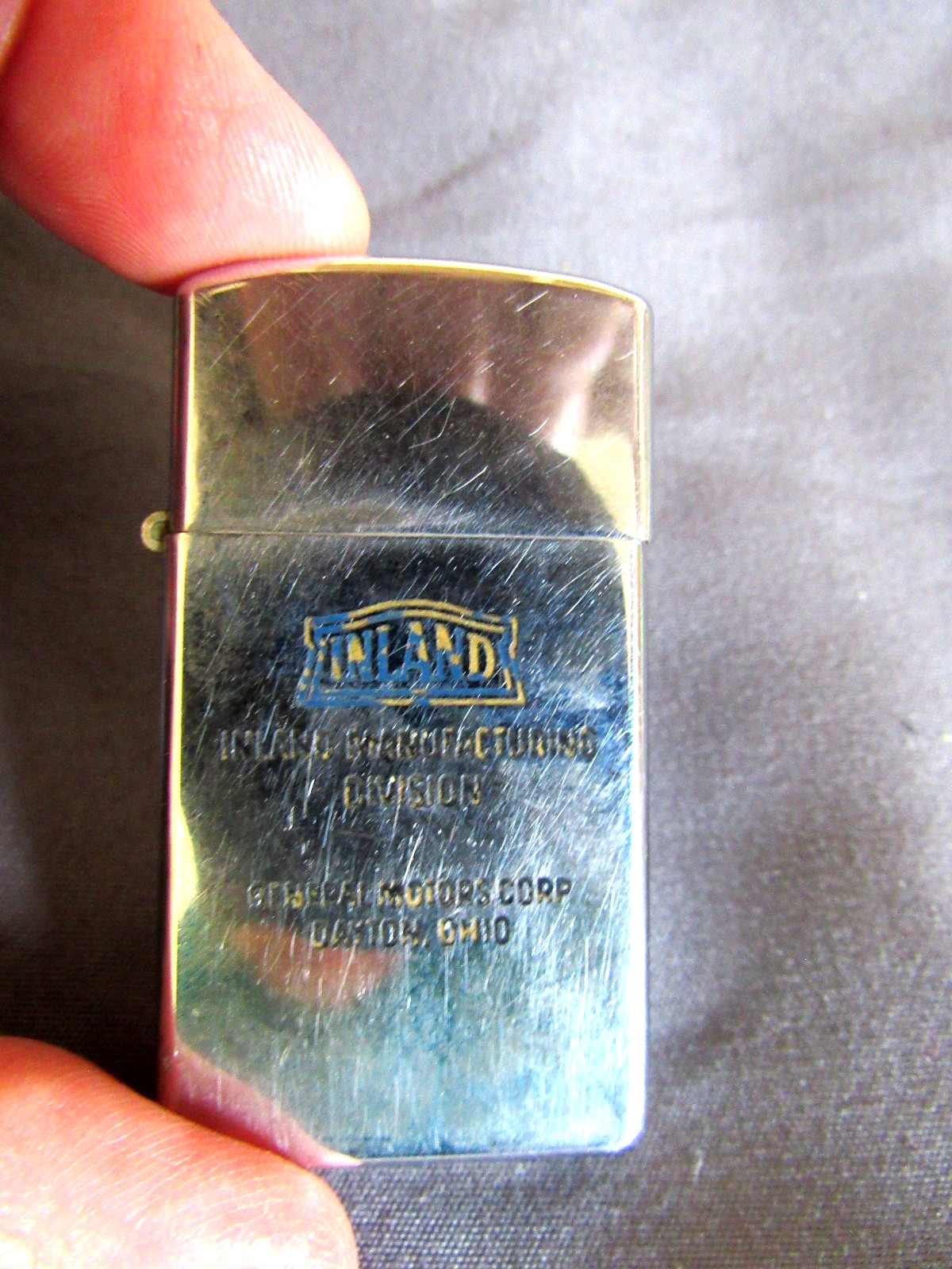 Vintage Zippo Inland Manufacturing Division General Motors Dayton OH Used