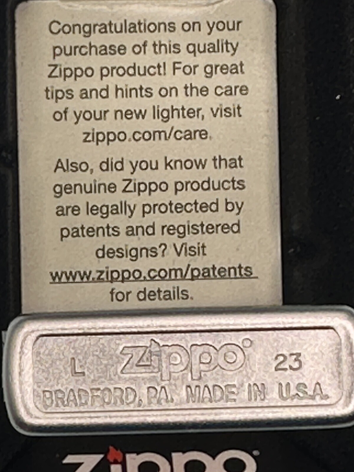 2023 Happy Father’s Day Fishing Chrome Zippo Lighter NEW
