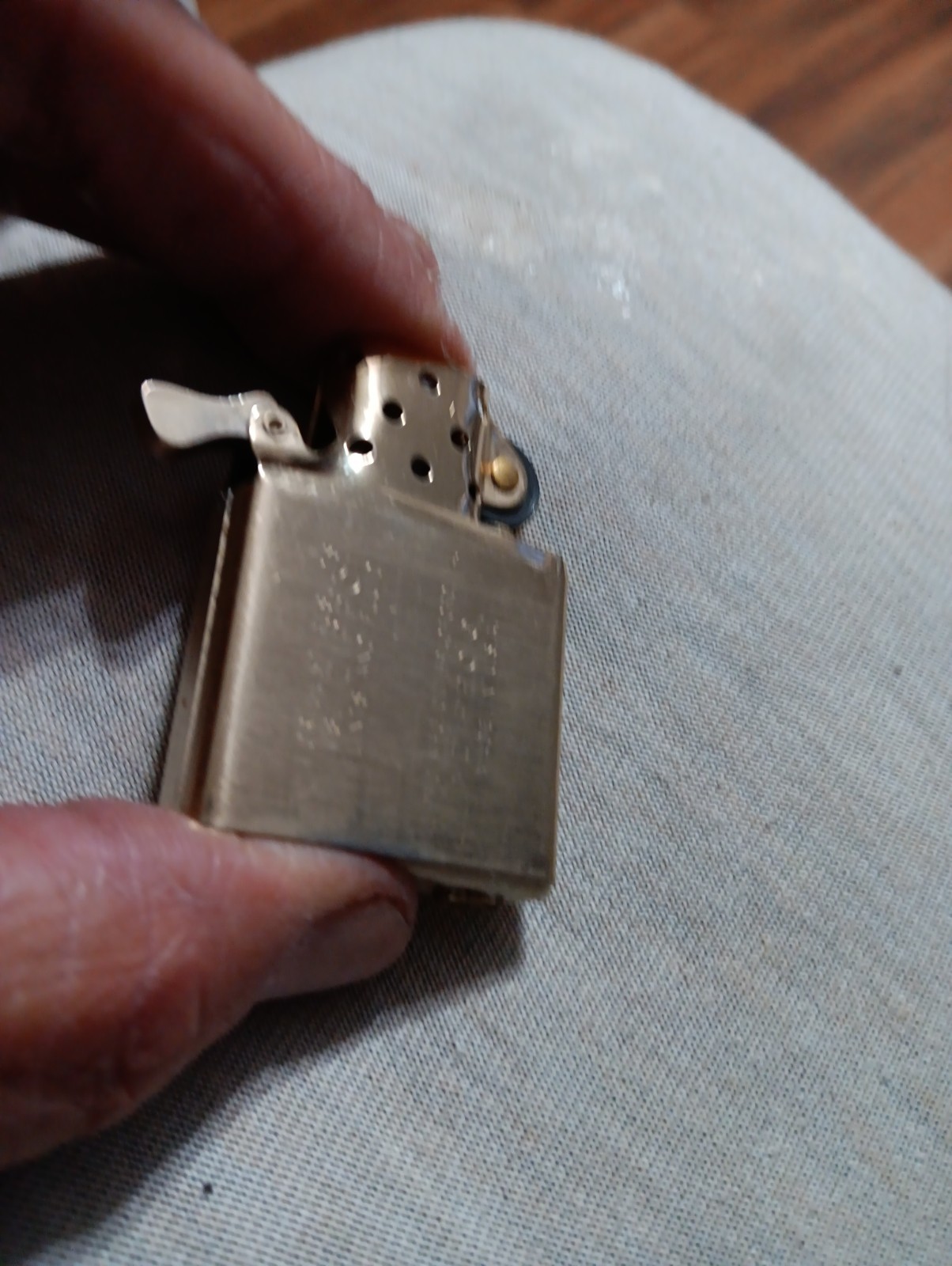 Mid Century Modern Zippo Barcroft High Polished Non-Magnetic Gold 1950-54
