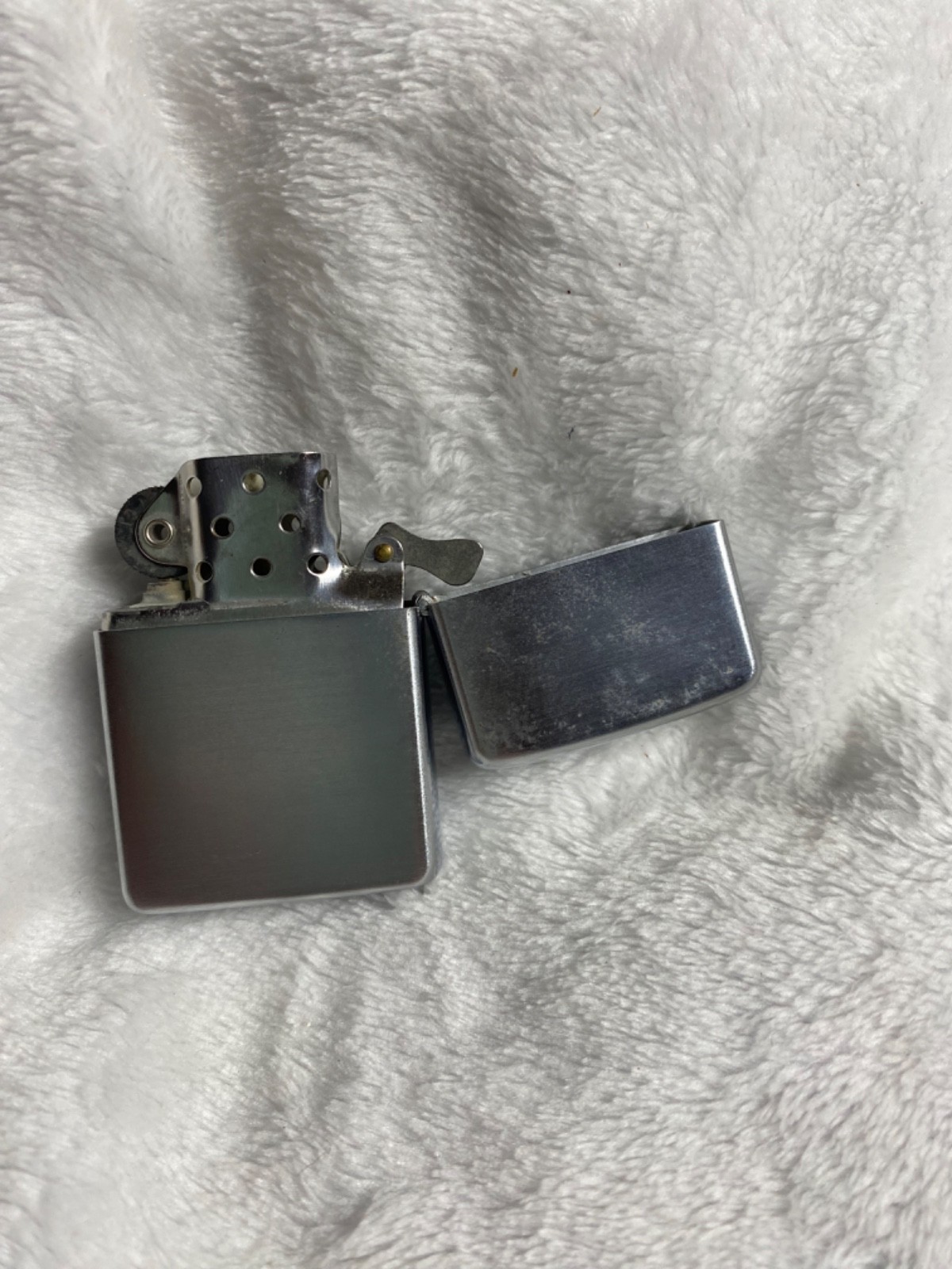 MINT UNFIRED 1958 Zippo Lighter Youtz-Slick Lift Slab SanAntonio Texas w/box