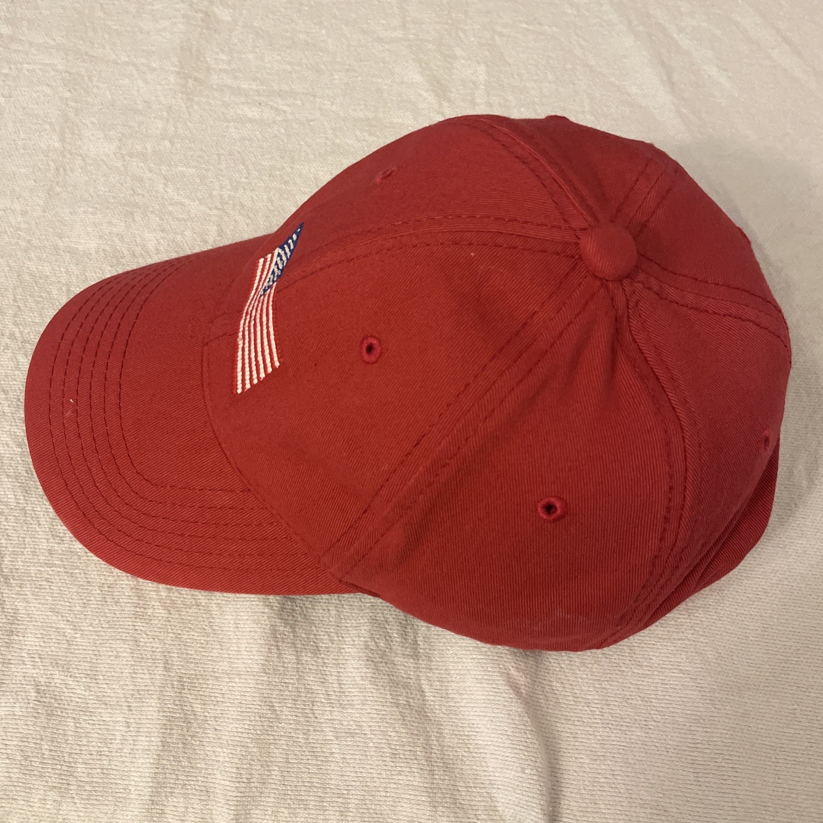 USA Flag & Embroidery Premium 100% Cotton Low Profile One Size 1. Flag-red
