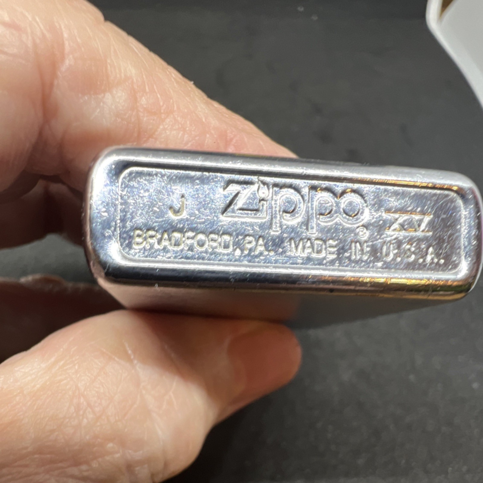 Zippo Chrome Silver Tone Flip Top Lighter Bradford, PA Made in U.S.A.