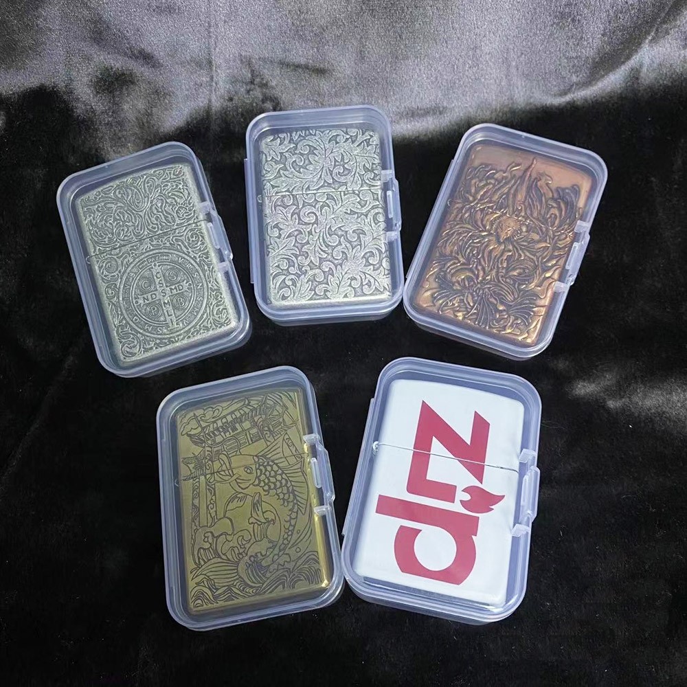 50pcs/ lot Plastic storage boxes for Zippo lighters collection protection