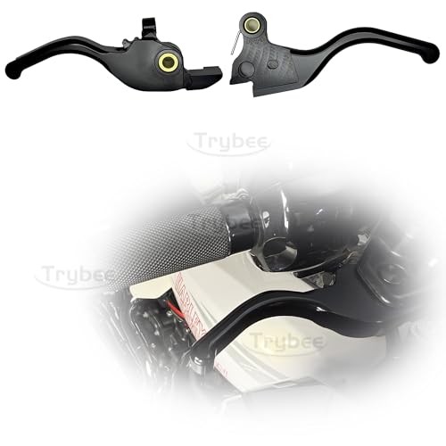 3 Finger CNC Shorty Hand Control Lever Kit Brake Clutch Levers,Fit for Black
