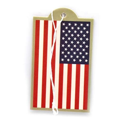 Red White and Blue American Flag Automotive Air Fresheners 6 Count (Pack of 1)