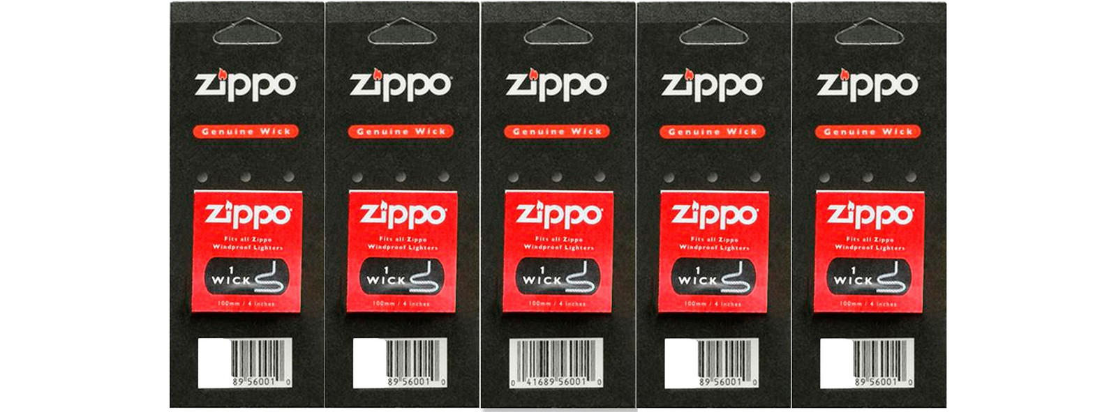 Black Mechanical Lighter with 5 Packs of Zippo Wicks for Refills
