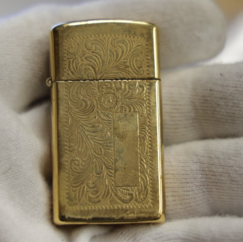 1997 Zippo Slim Goldtone Lighter
