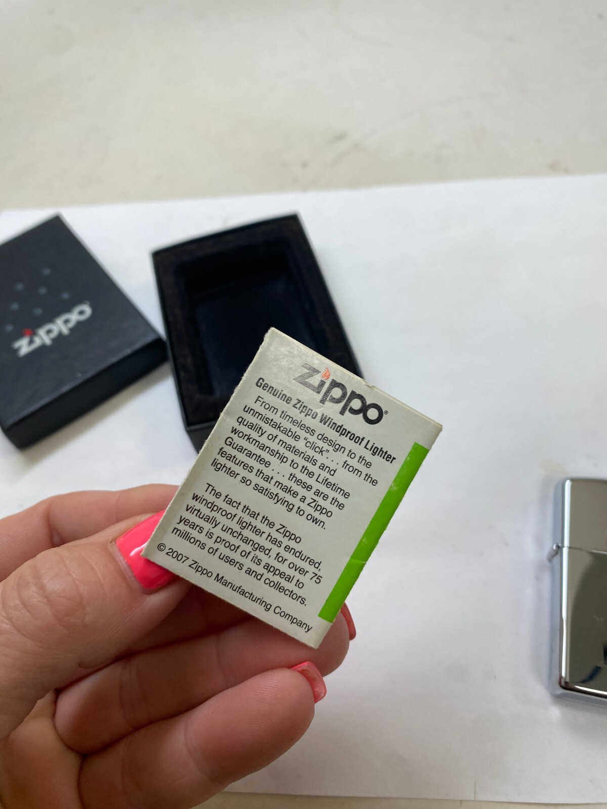 Zippo Engraved “ #1 DAD!“ Lighter (Unfilled) BRAND NEW IN BOX