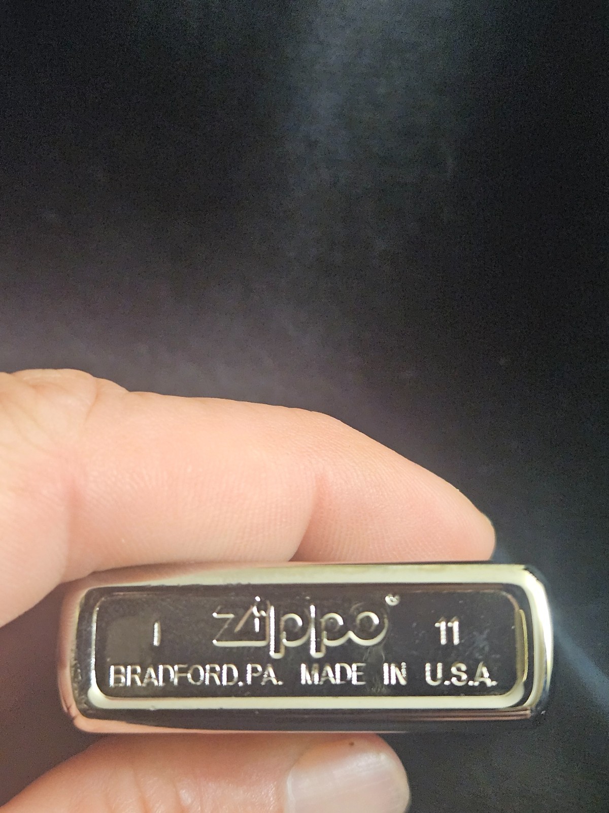 Zippo # 29413 Blue/White diagonal stripe design inspired by 1950’s