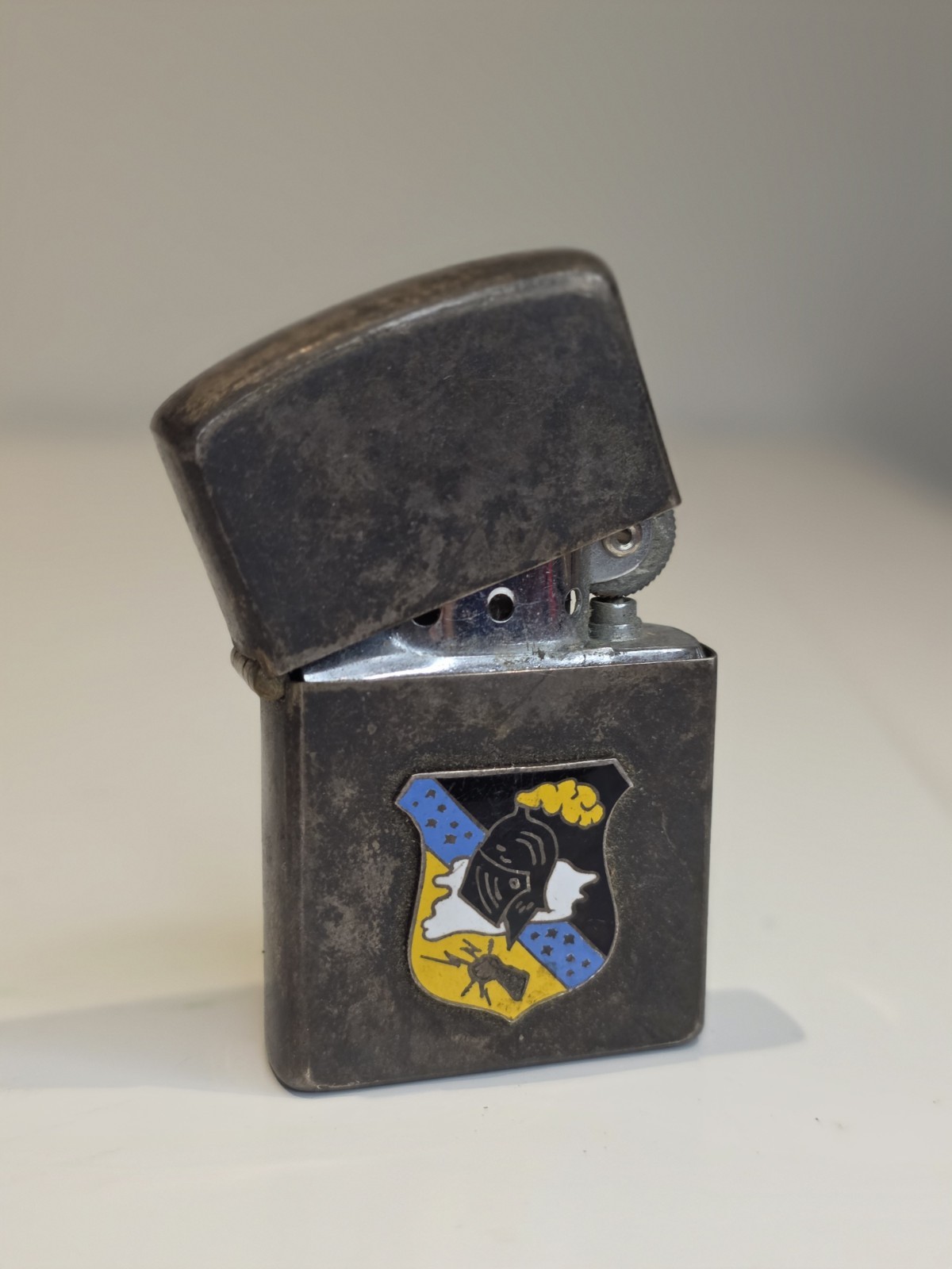 Vintage Sterling Silver 950 Zippo Lighter Strategic Air Command SAC Military