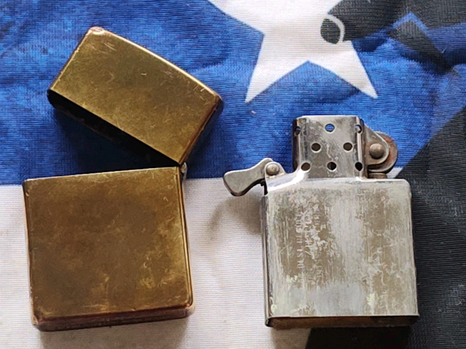 Vintage Zippo Lighter Solid Brass A VII Bradford Pa USA Parts Or Repair 1991 JKC