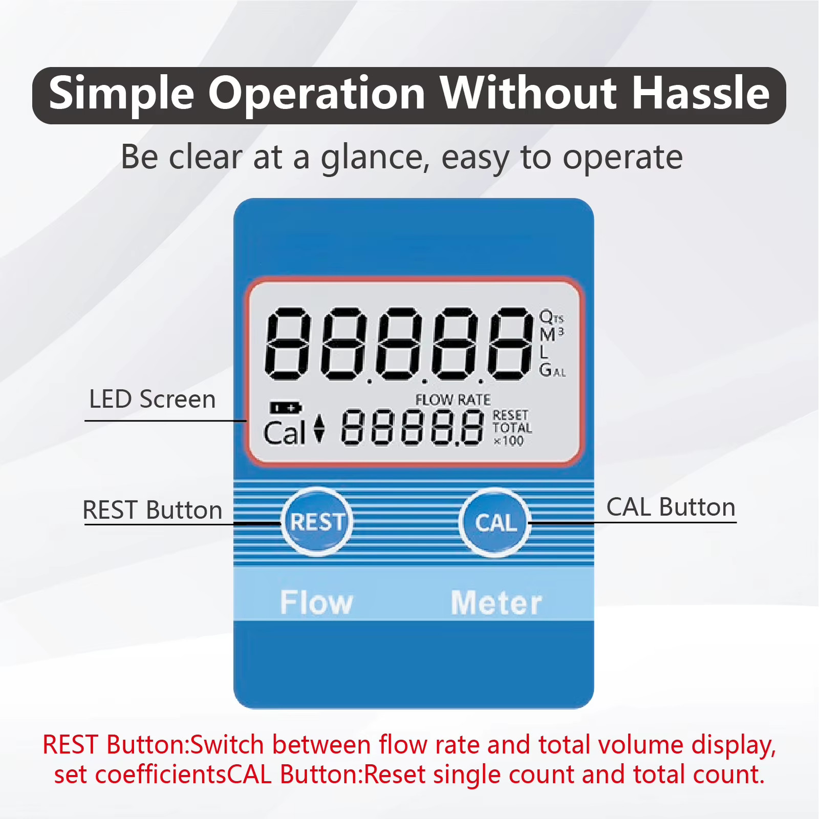LCD-05OFZAT Gear Digital Flow Meter Positive Displacement Liquid Flow Gauge High
