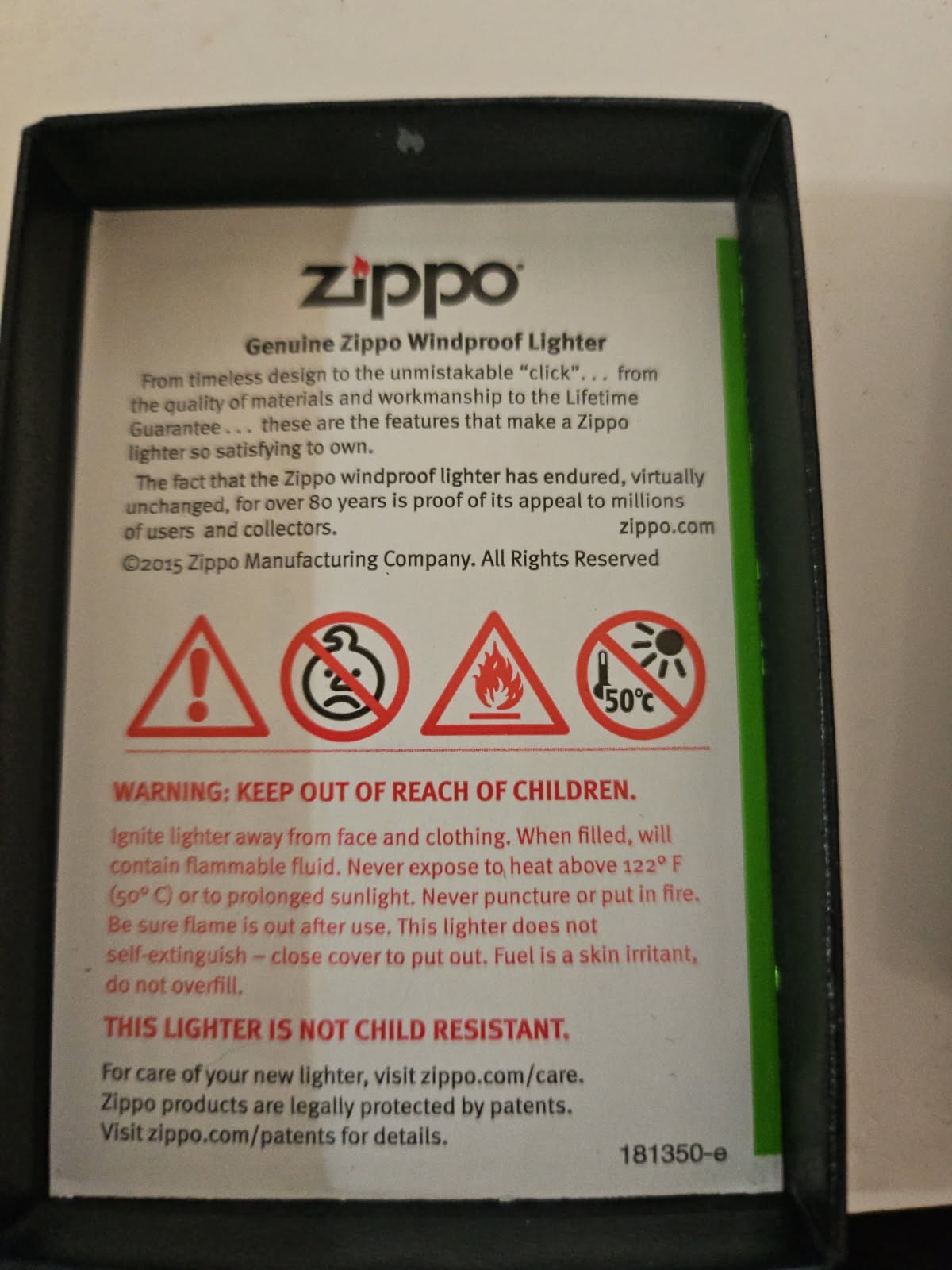 2015 ZIPPO Lighter SLIPKNOT Summers Last Stand BRAND NEW
