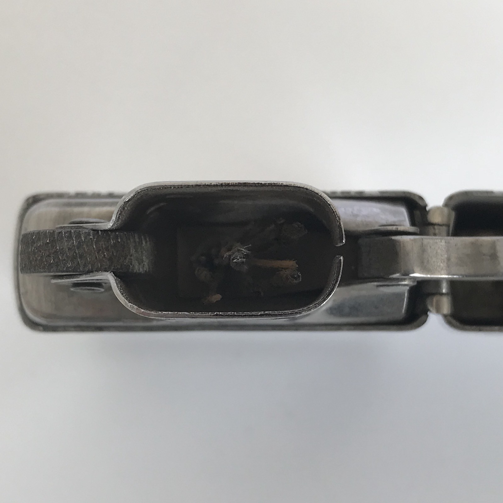Vintage 1990s Zippo Scrolled Chrome Lighter Monogramed CORT 2 1/4″ X 1 1/2″