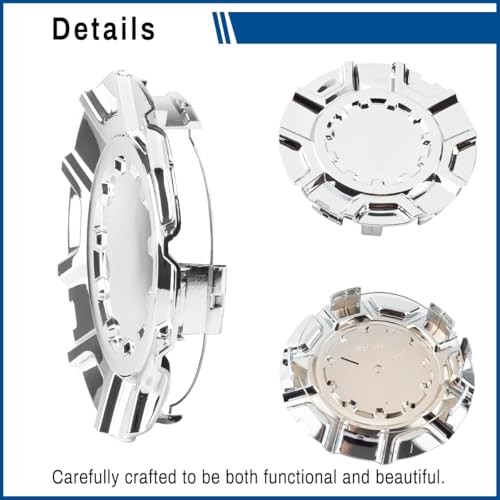 4PCS Wheel Center Caps for Chevy Chevrolet Silverado 1500 with 20in 10 Spoke