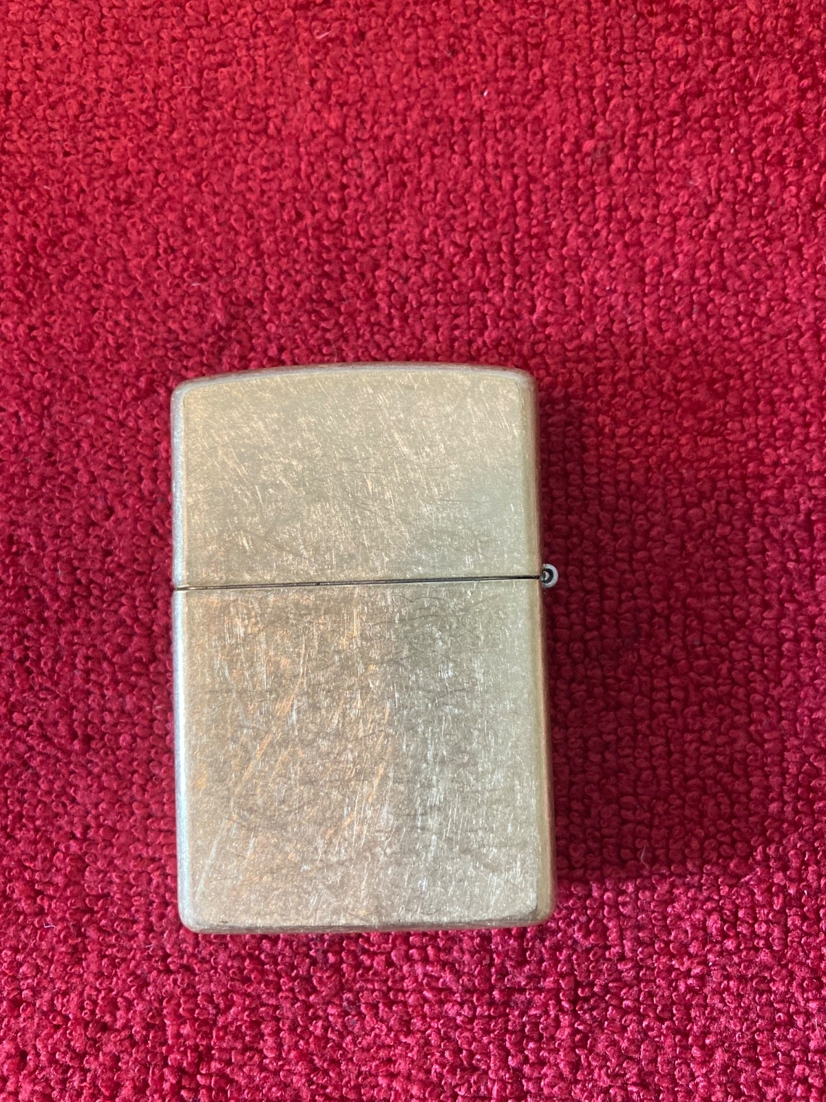 Zippo Gold Textured Gold Tone Collectible Lighter Unique Design Classic Gift