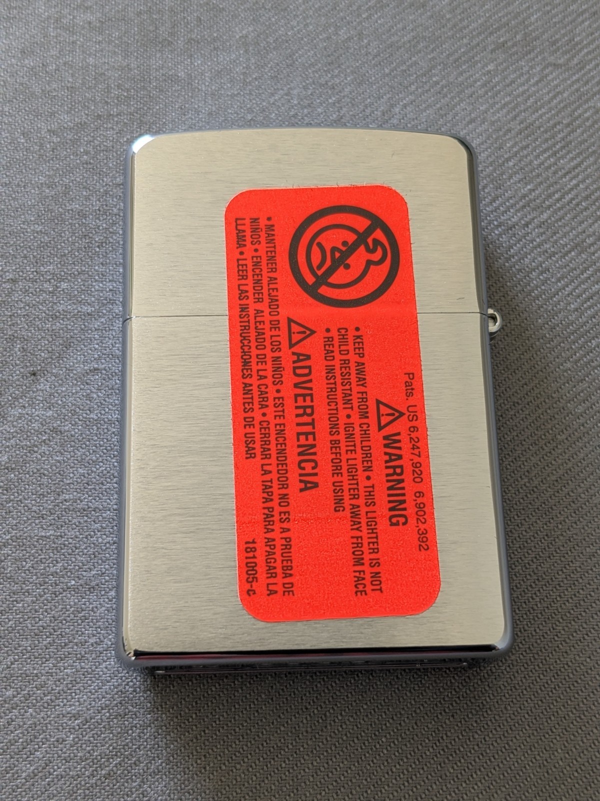 2008 KIT RAE ALUEN BRUSHED CHROME ZIPPO LIGHTER MIB RARE