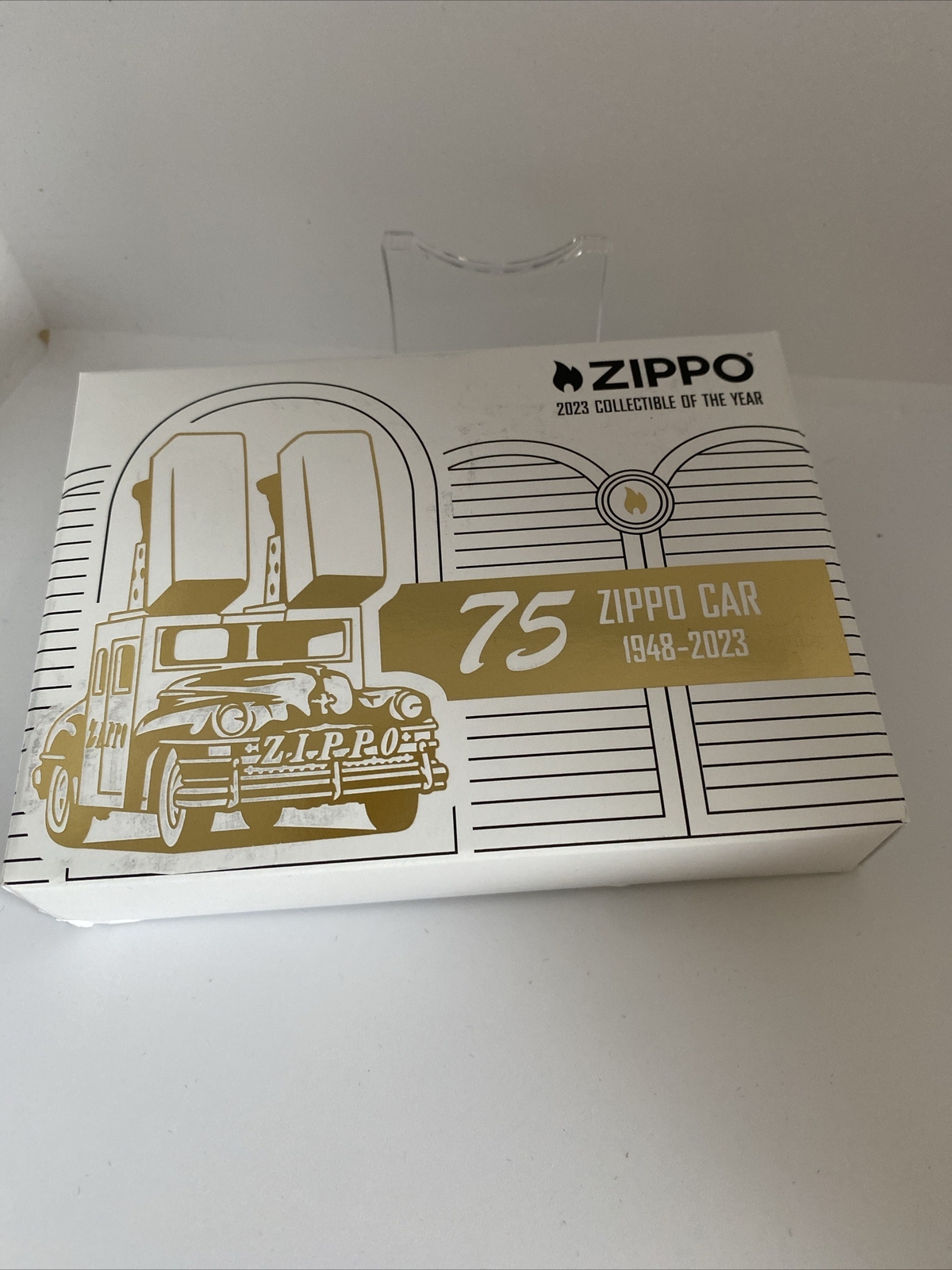 Zippo 2023 Collectible Of The Year. Zippo Car 1948-2023. Armor Plate