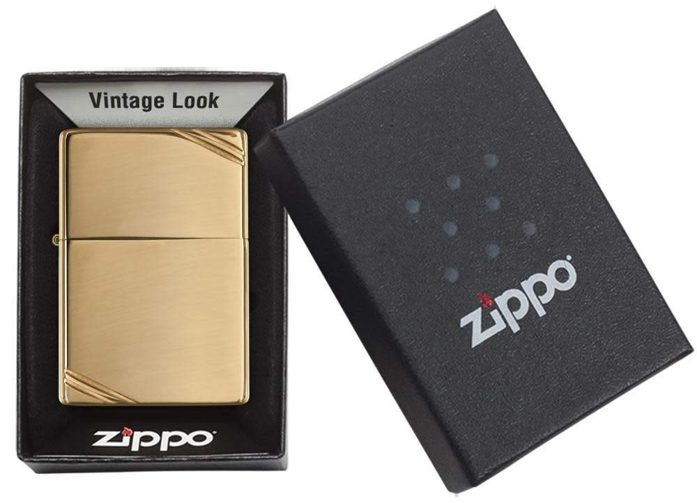 High Polish Brass Vintage Zippo Mechanical Windproof Lighter Made in USA