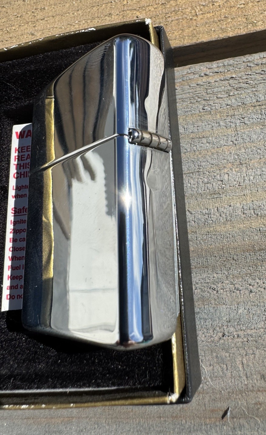 Zippo Corner Connection Lighter 20520 High Polish Chrome Turquoise Stone Mint