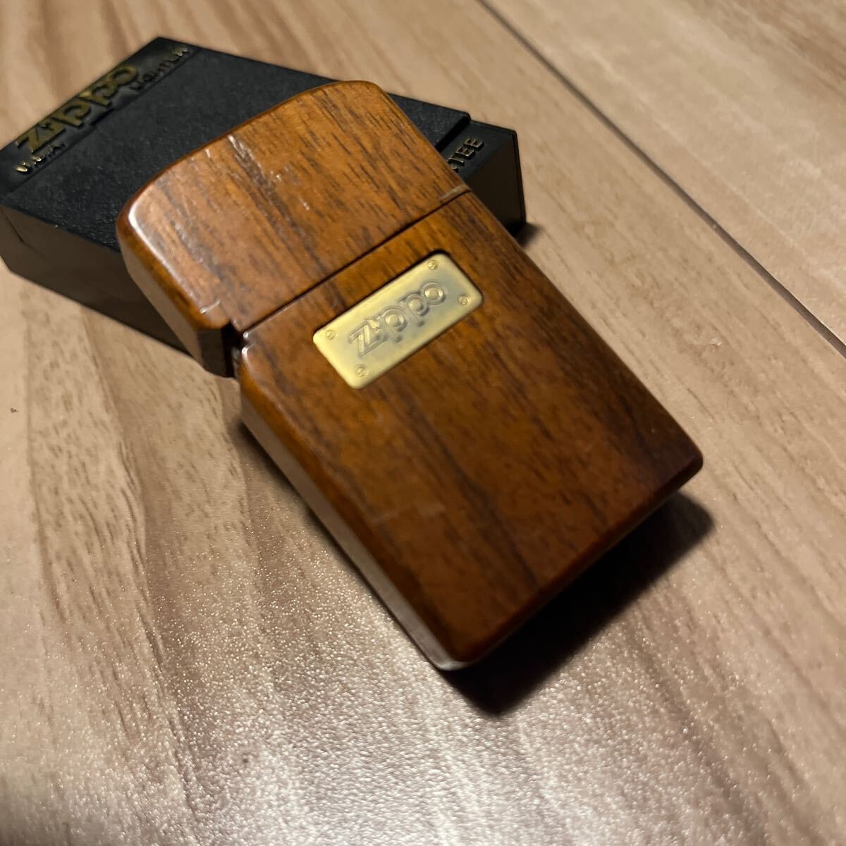 Zippo Walnut Wood Model Vintage Wall Mount Custom Design