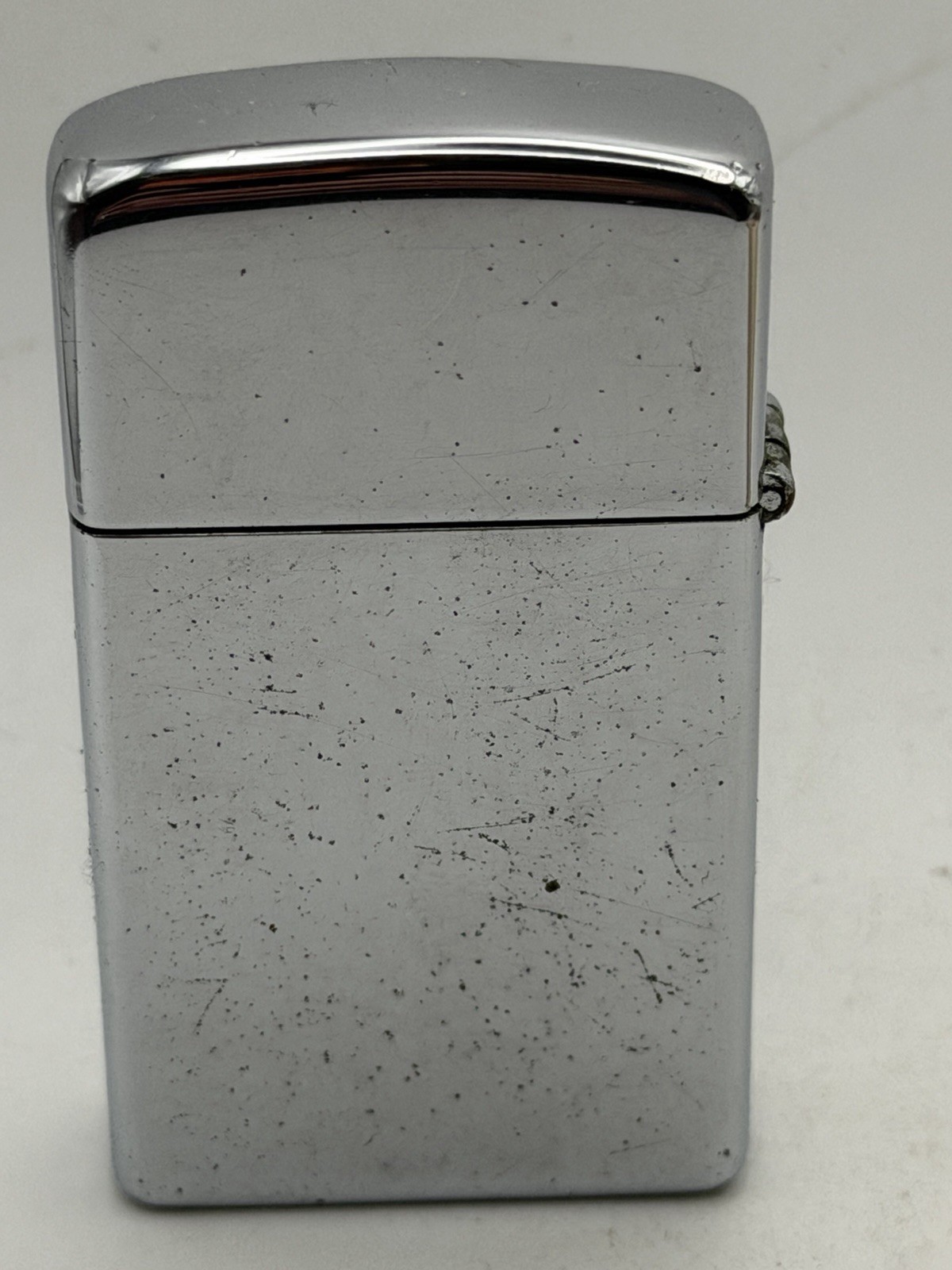Vintage 1958 Rust Furnace Advertising HP Chrome Slim Zippo Lighter B29