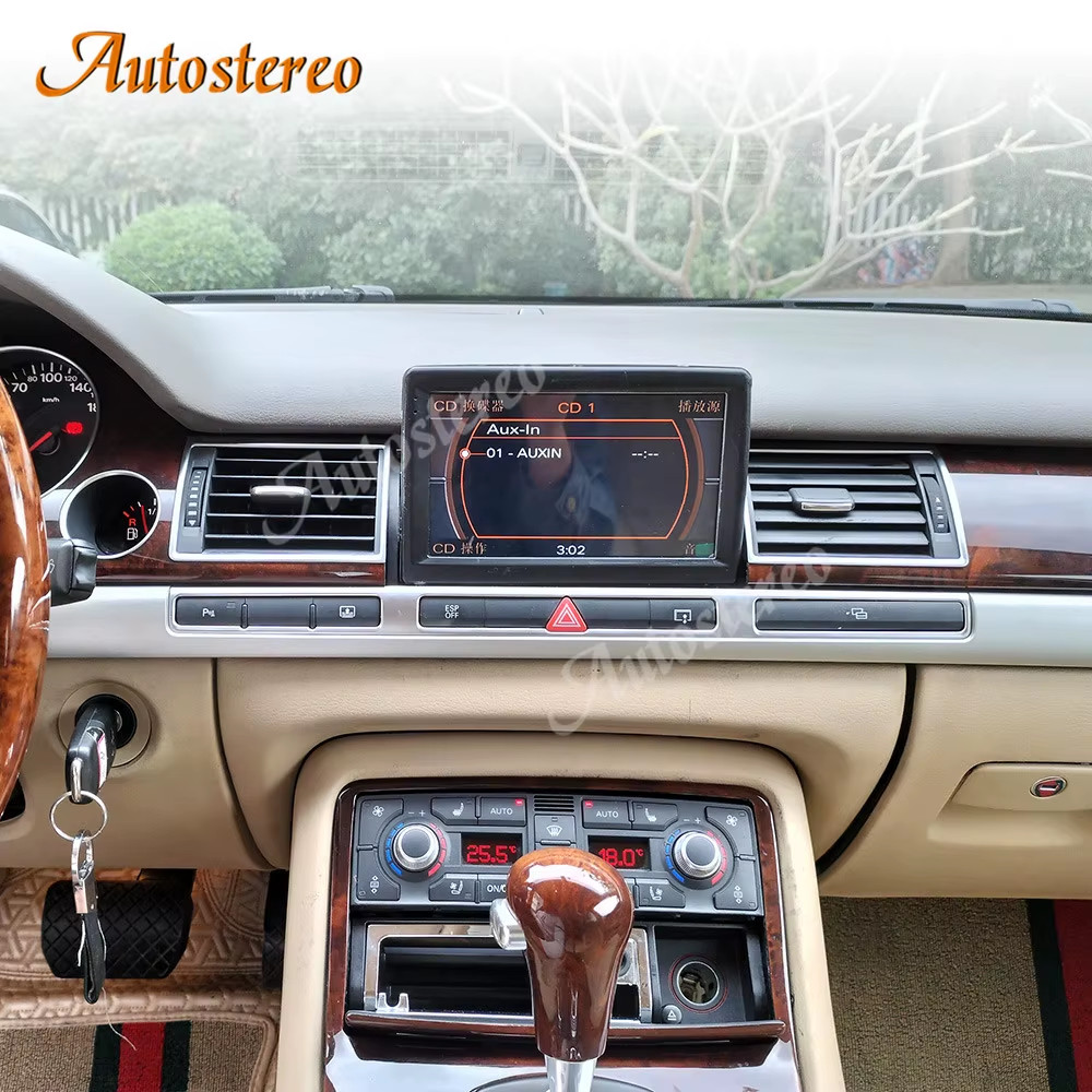 4G Qualcomm 668S Carplay Android 13 For Audi A8 D3 2002-2010 Car GPS Navigation