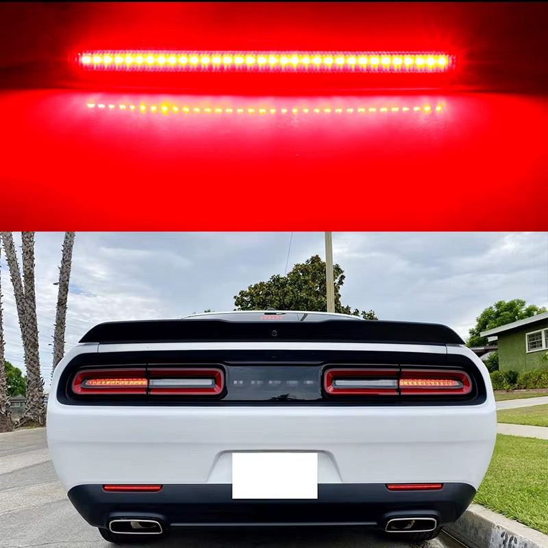 For Dodge Challenger 2015-2022 Clear & Smoked Lens LED Side Marker Lamp Amber Fr