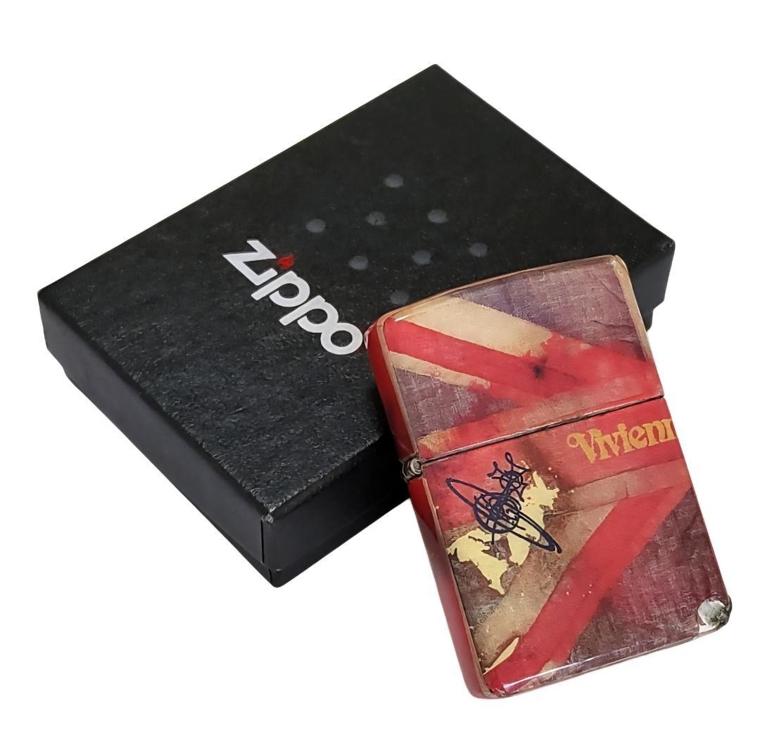 ZIPPO Vivienne Westwood Union Jack Lighter Made in USA Used