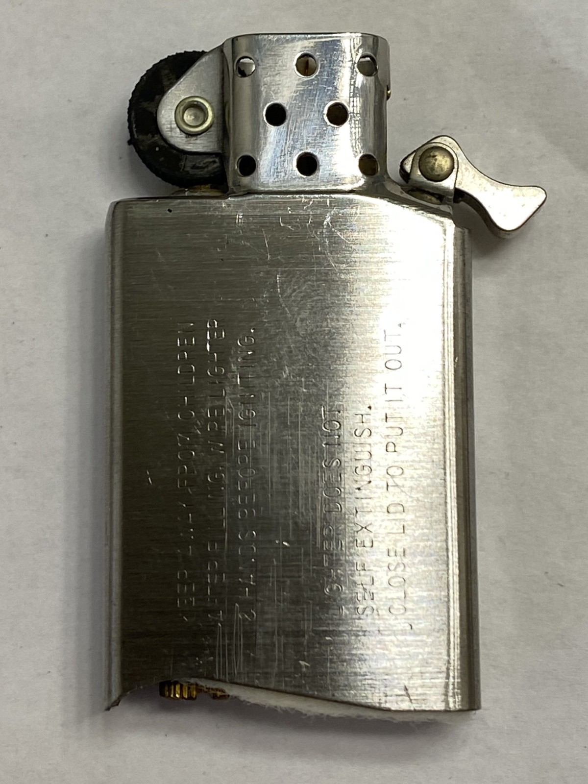 Vintage 1983 Oxy Occidental Petroleum Corporation Slim Ultralite Zippo Lighter
