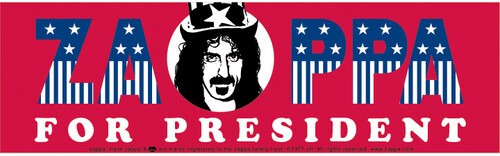 Frank Zappa – Frank Zappa – Zappa for President – Bumper Sticker 6-Pack [New ] S