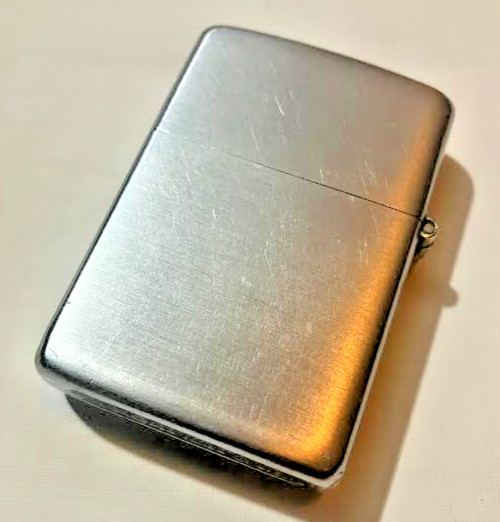 Scarce 1946 Brushed Chrome 3 Barrel Hinge ZIPPO Lighter with Orig Insert EX