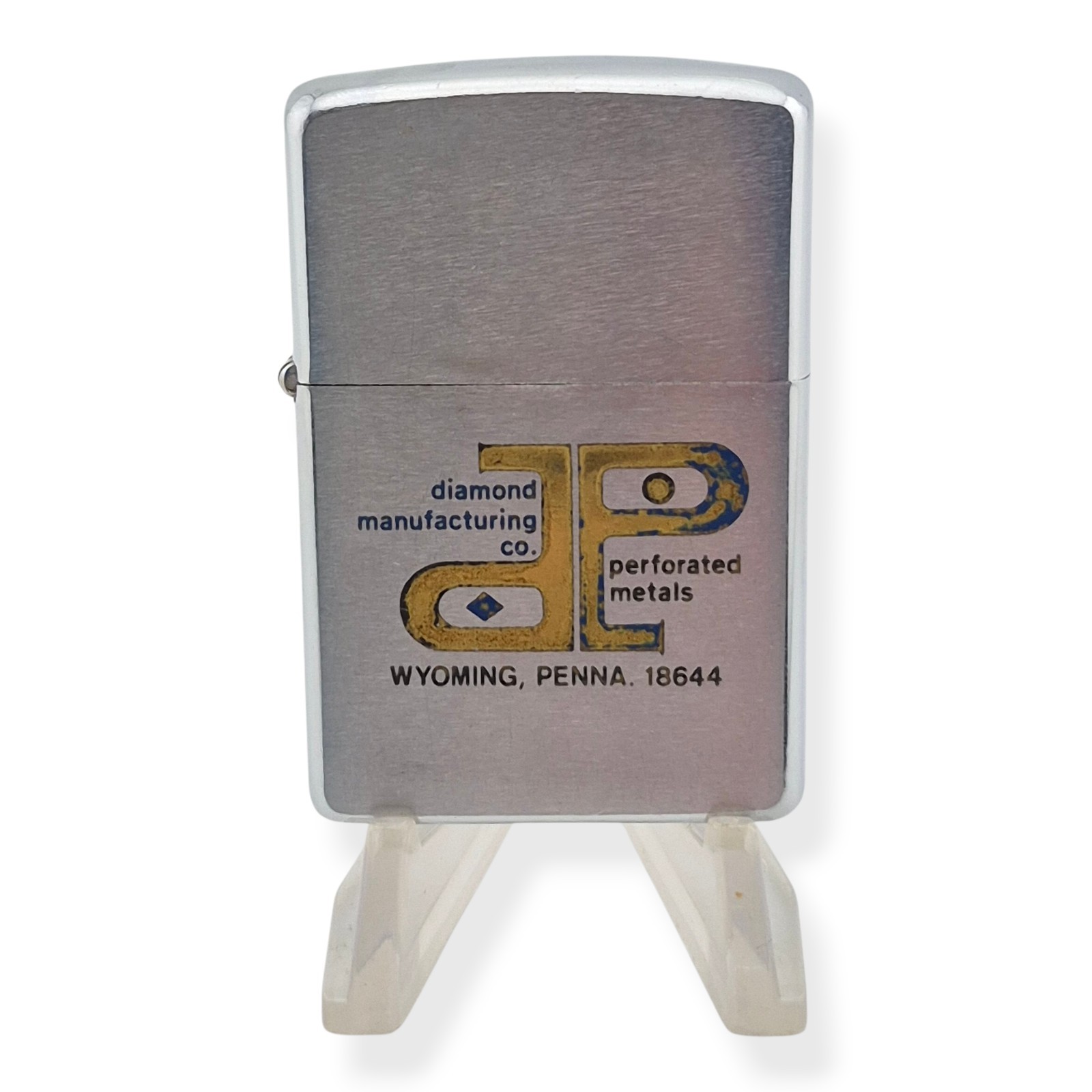 Vintage 1969 Zippo Lighter Diamond Manufacturing Co Wyoming PA Advertising